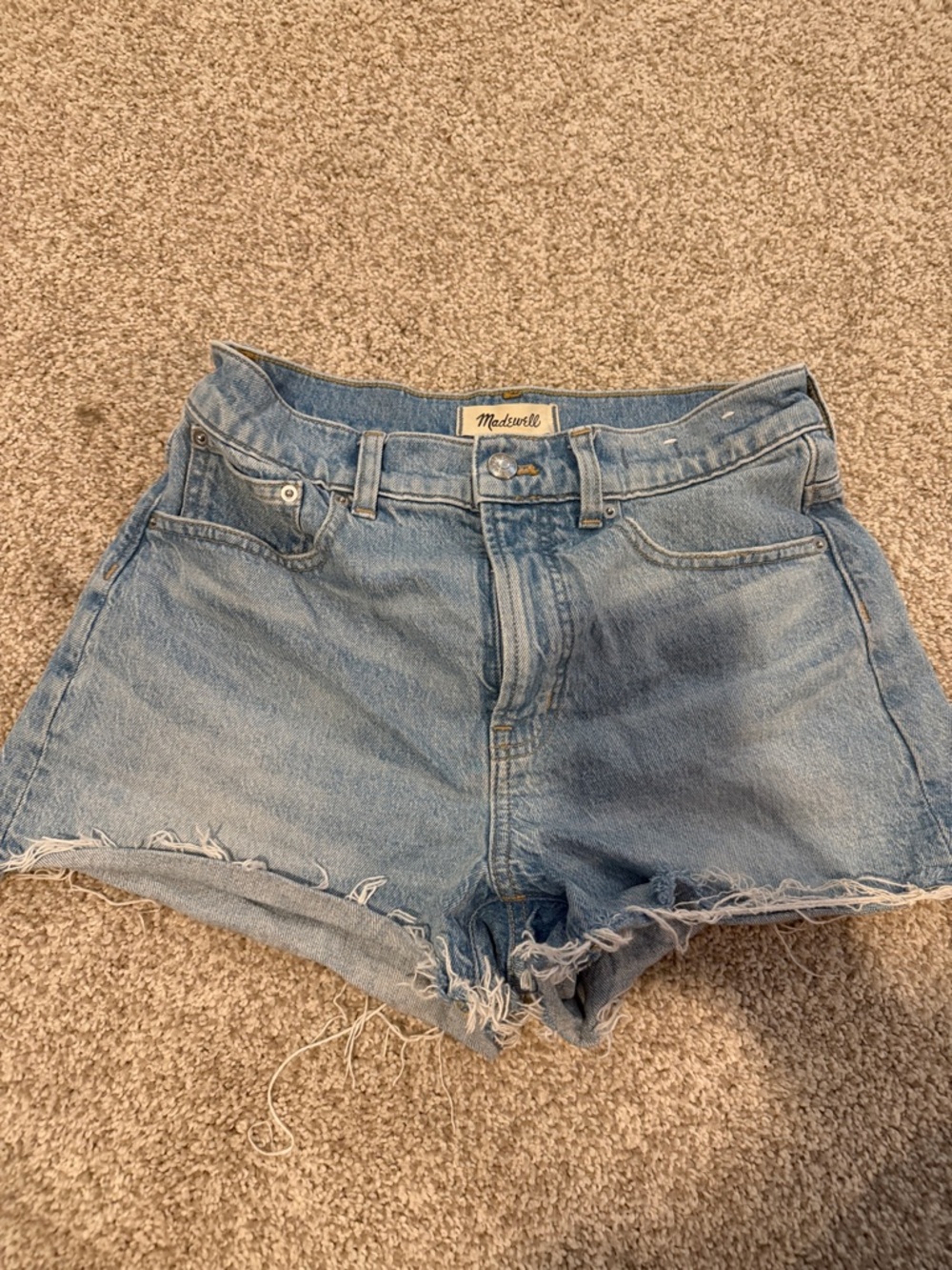 Madewell Perfect Jean Shorts Light Wash Denim 26